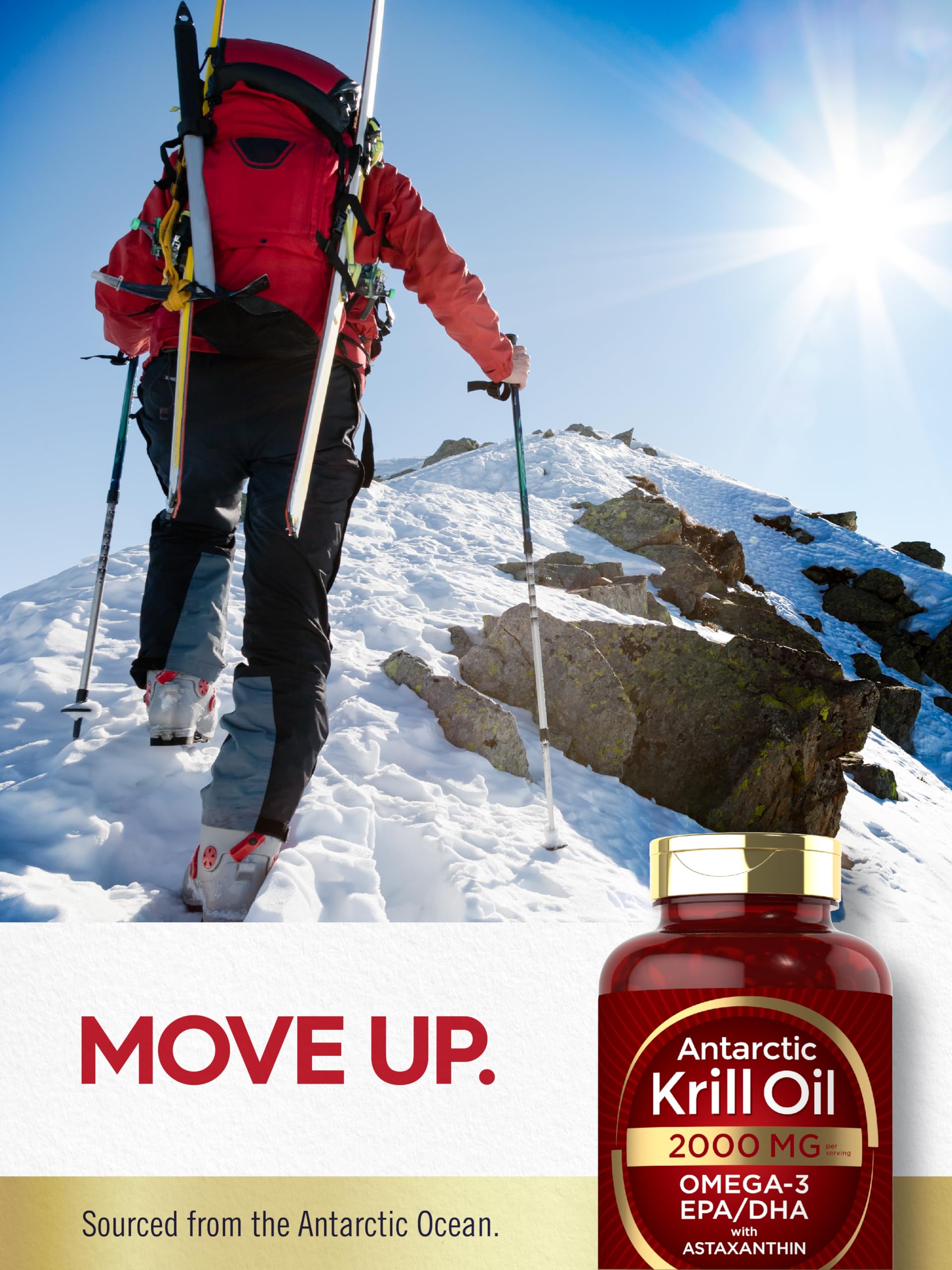 Carlyle Krill Oil capsules close-up emphasizing purity and non-GMO.