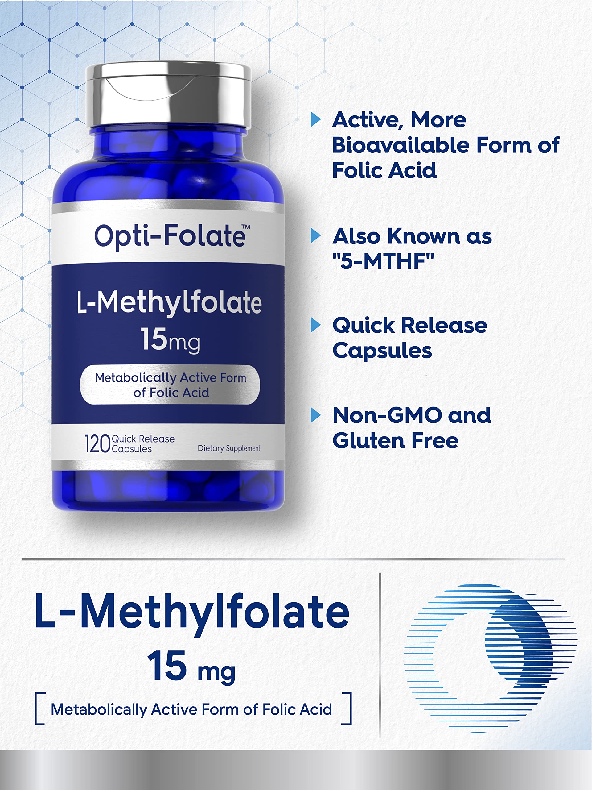 Carlyle L-Methylfolate label and dosage information for clarity