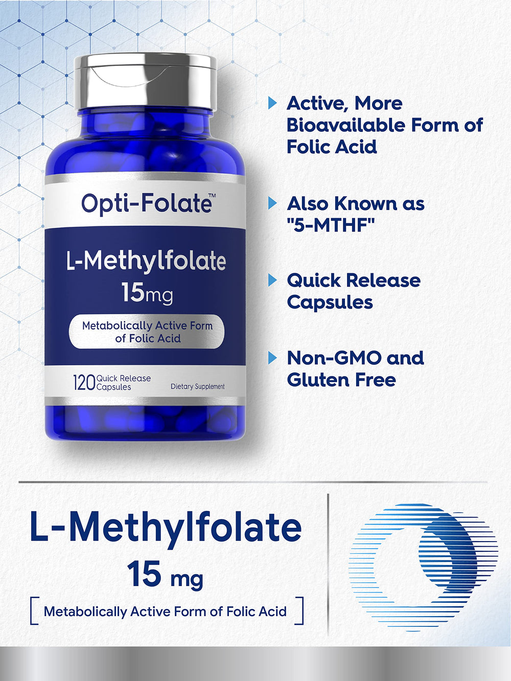 Carlyle L-Methylfolate label and dosage information for clarity