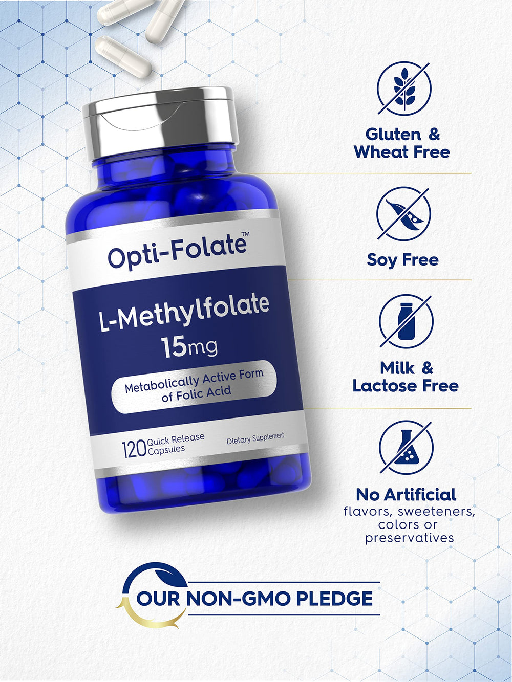 Carlyle L-Methylfolate packaging on a clean shelf