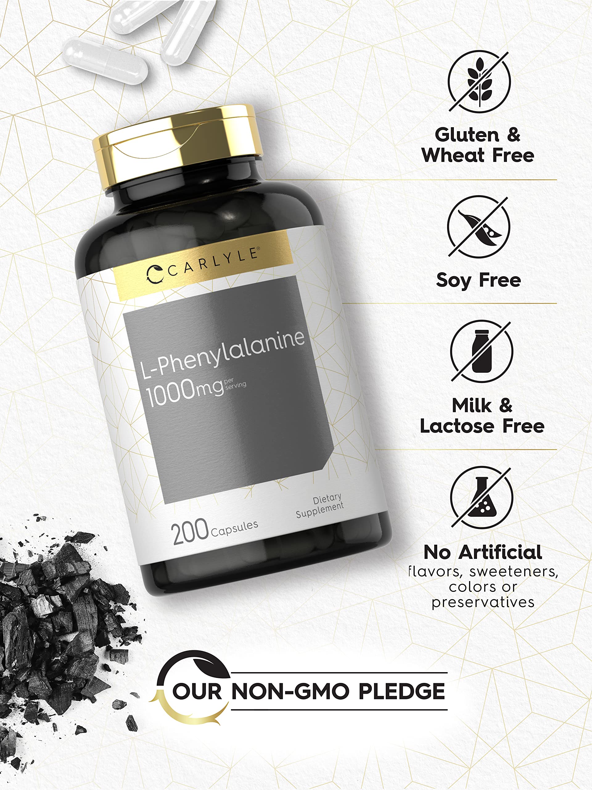 Lab-tested Carlyle supplement bottle signals trusted ingredients.