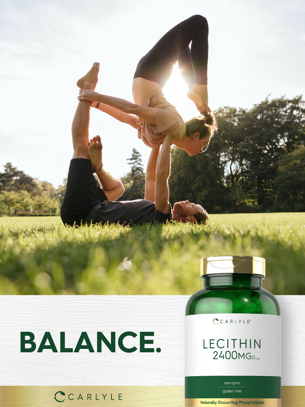 Carlyle Lecithin packaging seal communicates premium quality.