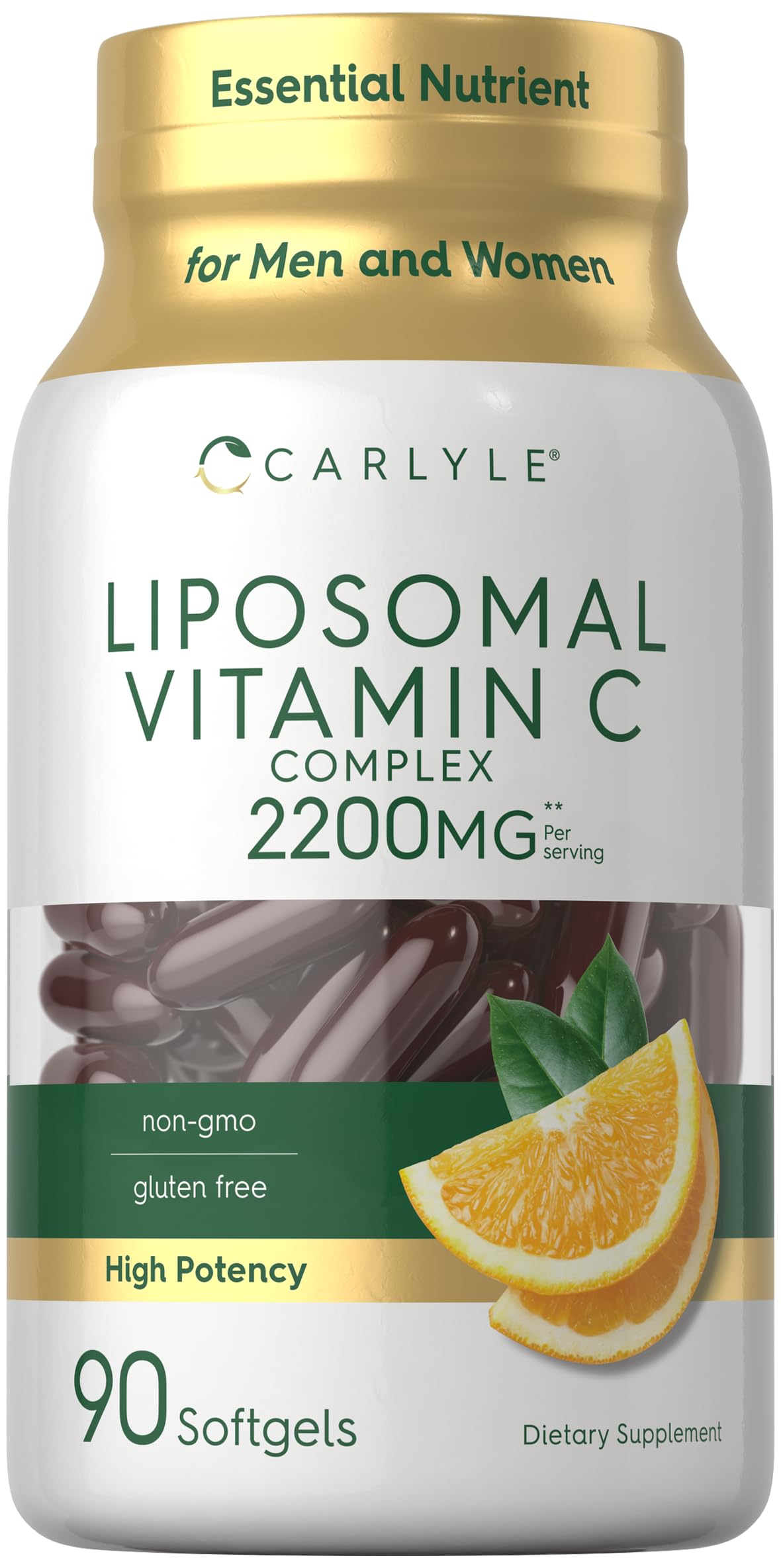 Carlyle Liposomal Vitamin C bottle front view for daily wellness routines