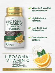 Carlyle Liposomal Vitamin C in-hand bottle for daily use