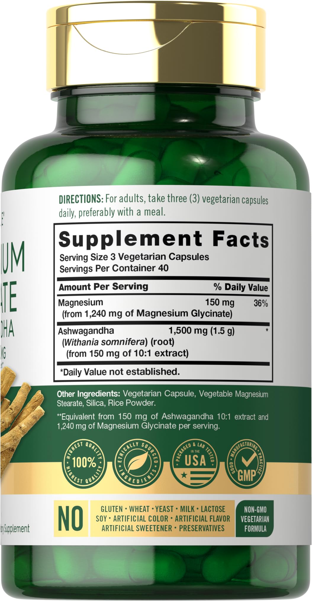 Carlyle Magnesium Glycinate capsules ready for easy daily supplementation.