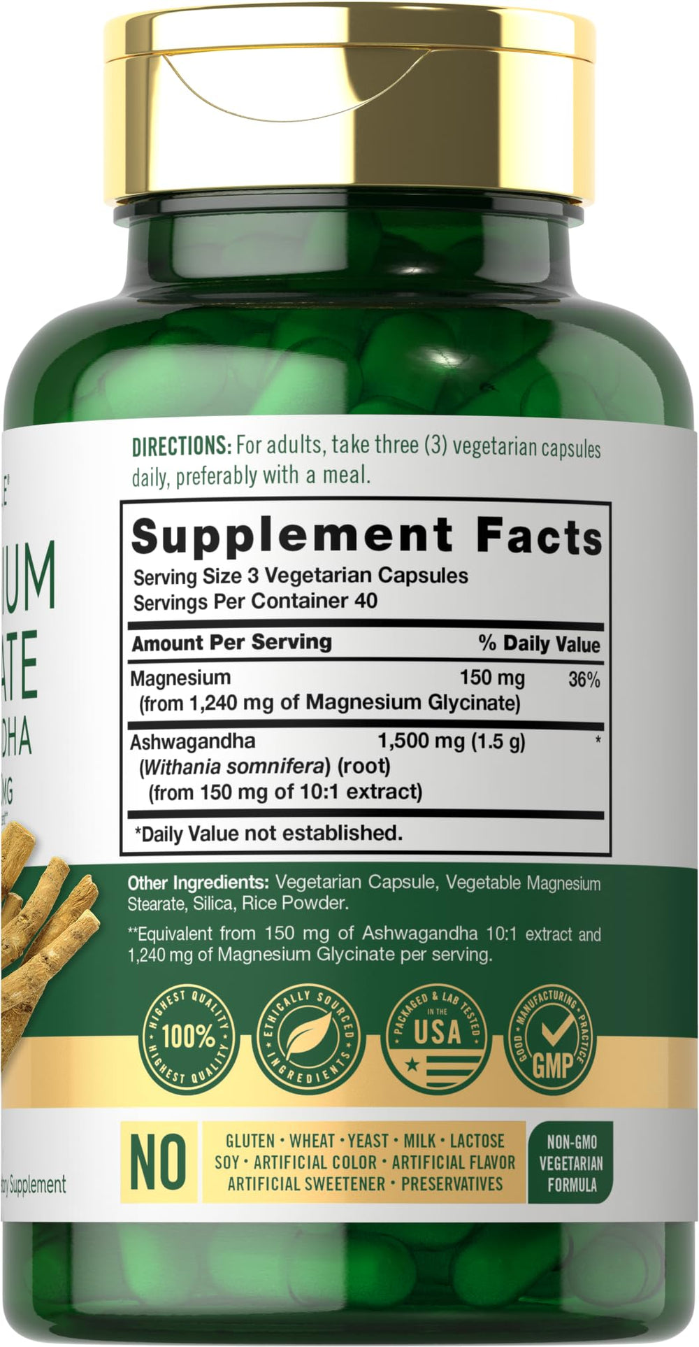 Carlyle Magnesium Glycinate capsules ready for easy daily supplementation.