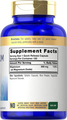 Carlyle Magnesium Oxide 500 mg capsules close-up for quick daily support.