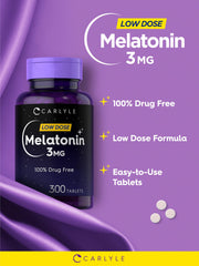 Carlyle Melatonin 3mg bottle in quality-controlled facility