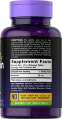 Carlyle Melatonin natural berry flavor tablets offer a pleasant bedtime option