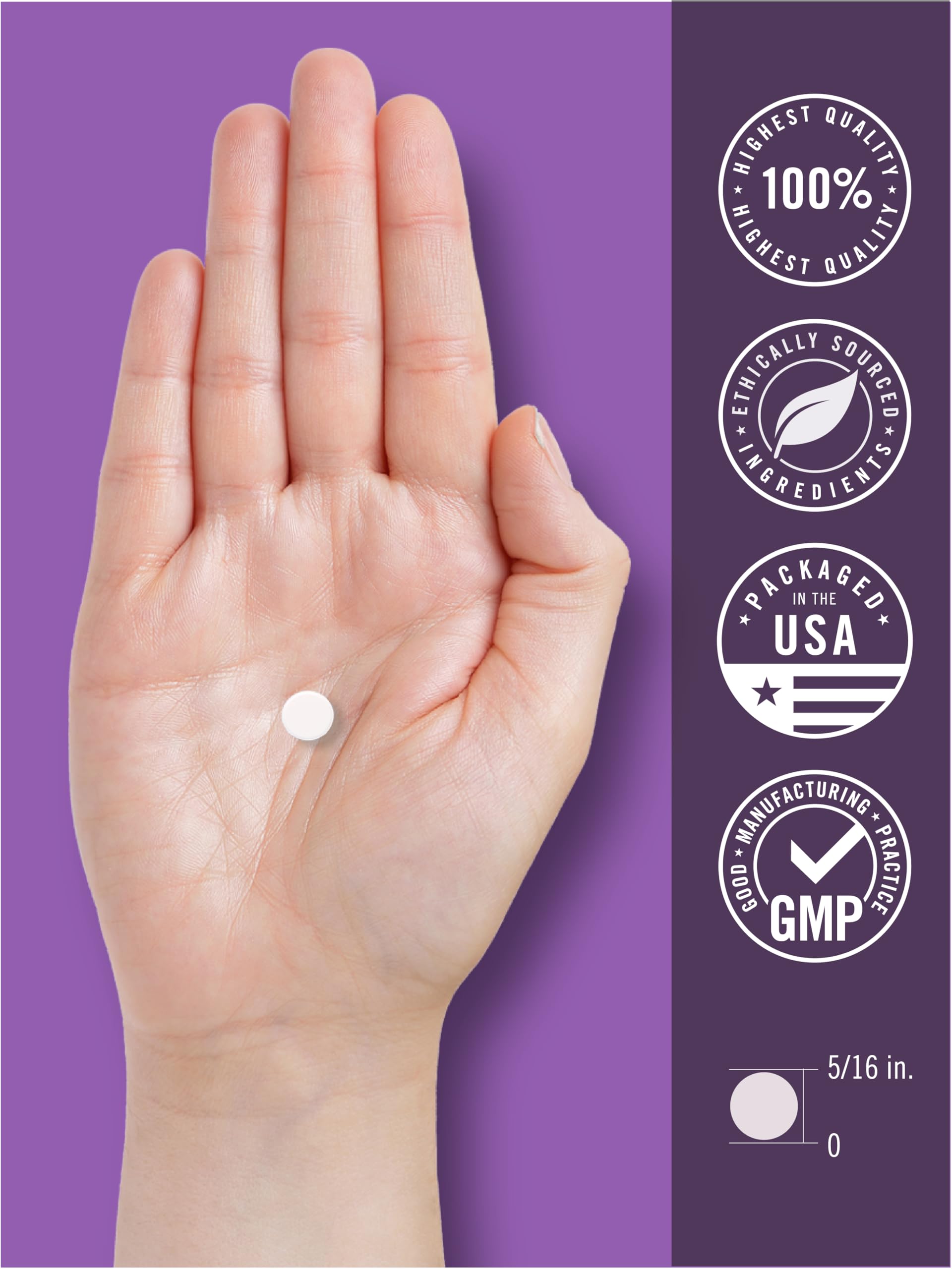 Carlyle Melatonin tablets in hand for bedtime ritual