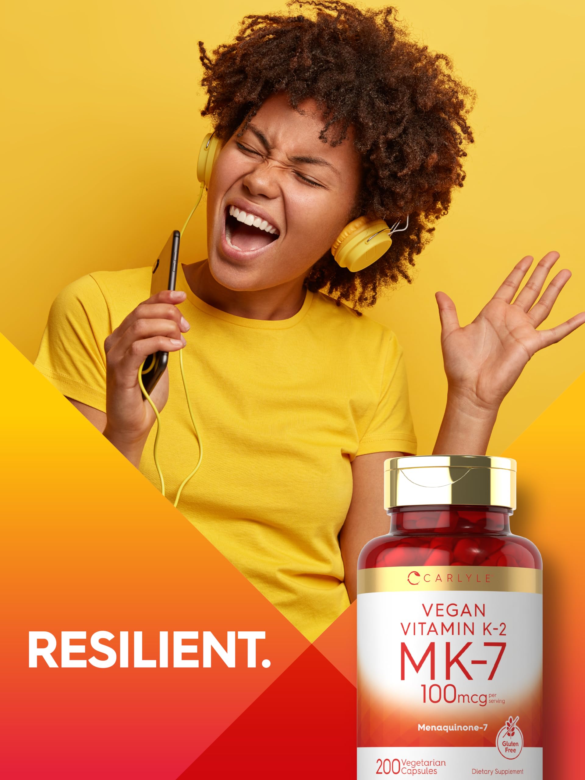 Carlyle MK-7 ingredients panel highlights quality sourcing.