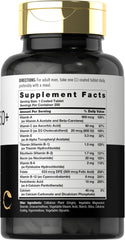 Carlyle Multivitamin Men 50+ caplets close-up highlighting easy-to-swallow coating