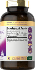 Carlyle Niacinamide label close-up, showing quality and non GMO emphasis