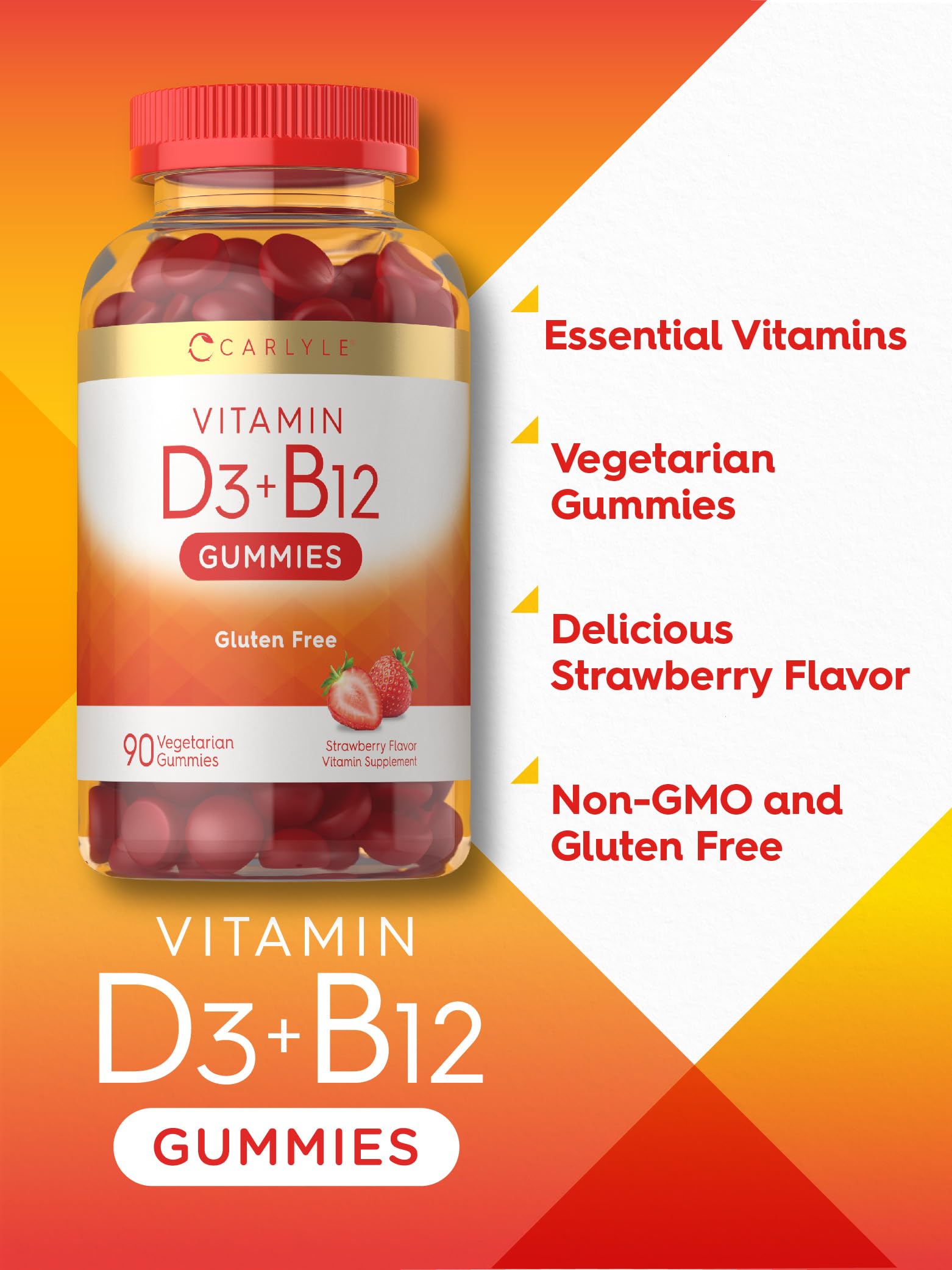 Carlyle packaging front image conveys gluten-free, lab-tested quality.