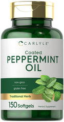 Carlyle Peppermint Oil Capsules bottle for easy daily wellness routine.