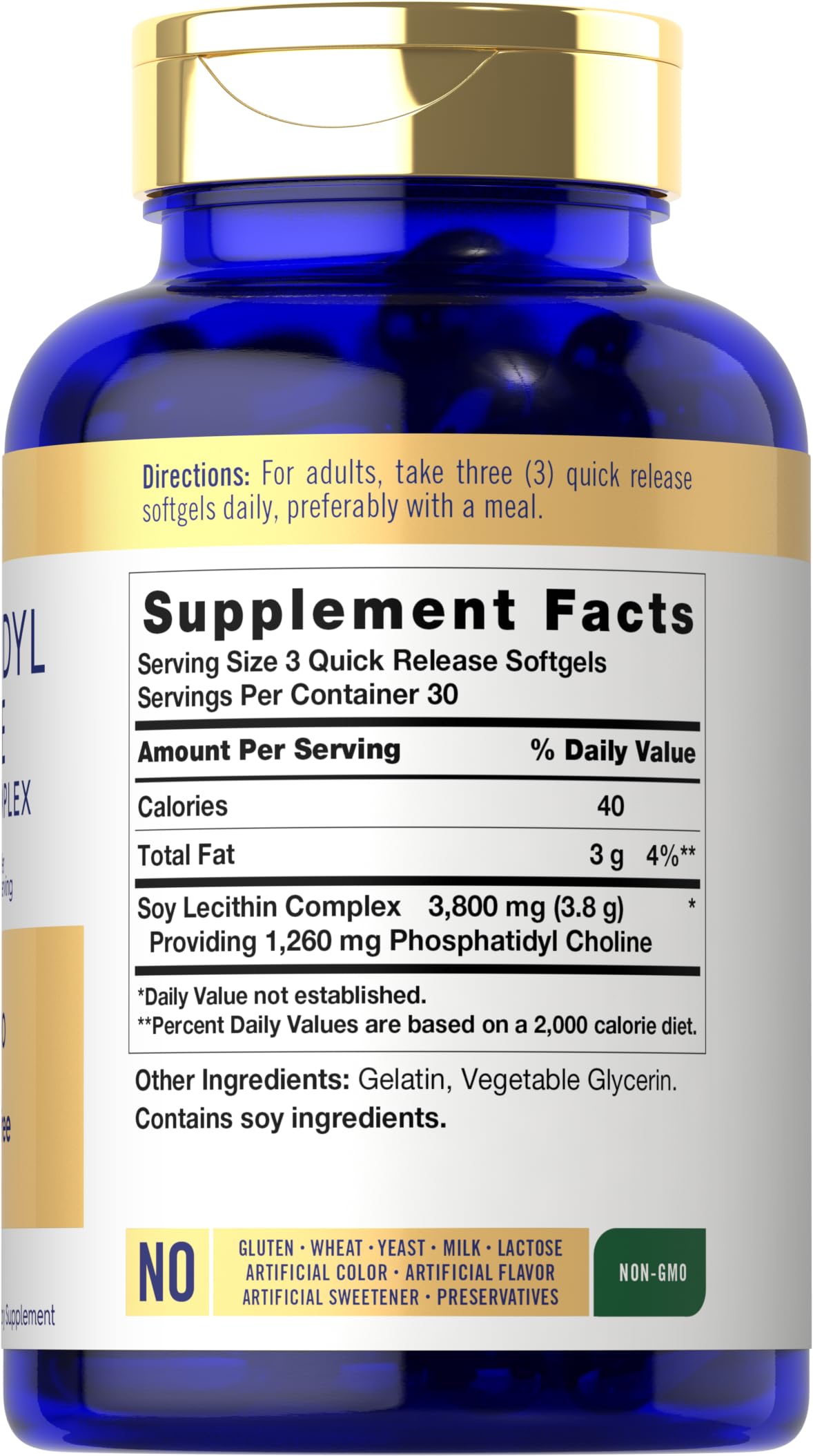 Carlyle Phosphatidyl Choline softgels – easy-to-swallow capsules for convenient daily support