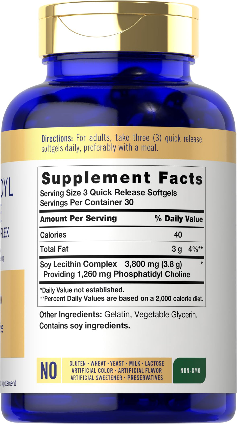 Carlyle Phosphatidyl Choline softgels – easy-to-swallow capsules for convenient daily support