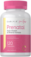 Carlyle Prenatal: botella de 120 cápsulas para uso diario