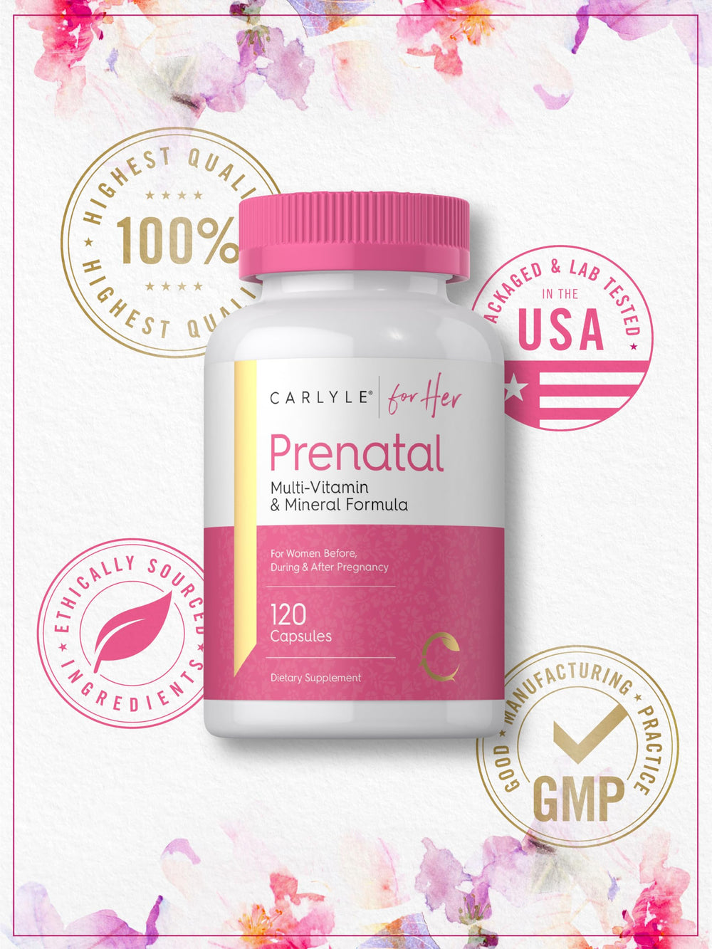 Carlyle Prenatal: ingredientes clave en la etiqueta