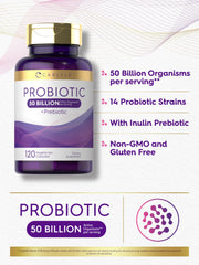 Carlyle probiotic packaging highlights gluten-free and non-GMO