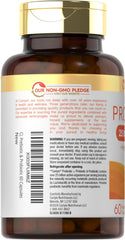 Close-up of the Carlyle label emphasizes the 25B CFU blend.