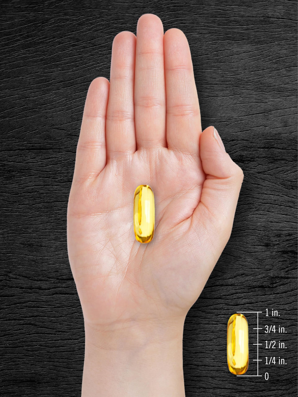 Carlyle pumpkin seed oil capsules in-hand demonstrate easy daily dosage.