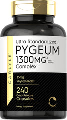 Carlyle Pygeum 1300mg bottle for daily wellness routine.
