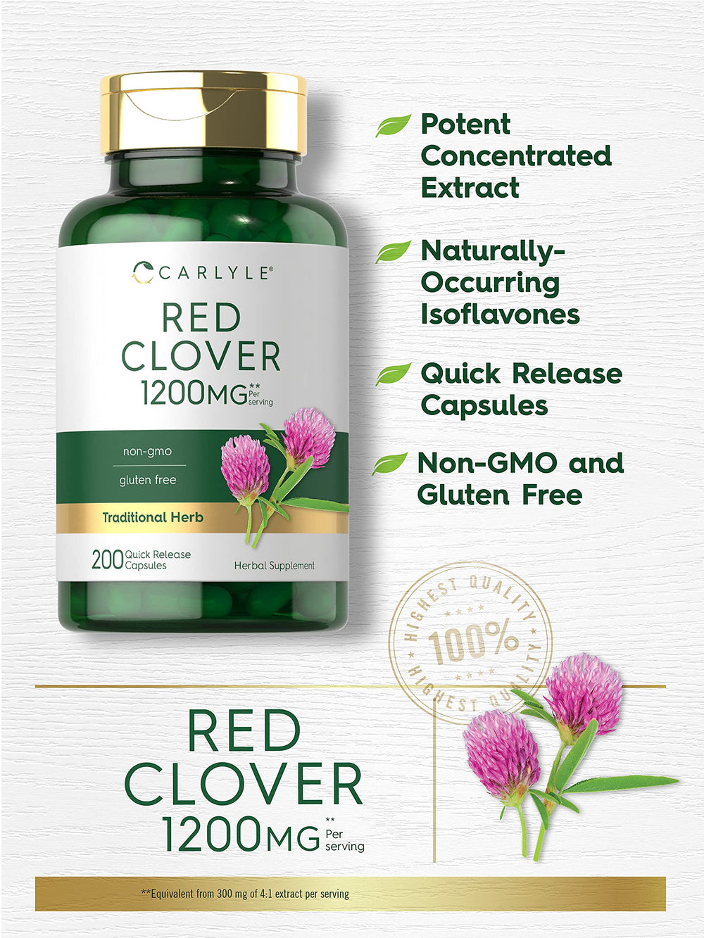 Close-up of red clover blossoms illustrates natural ingredient sourcing for antioxidant-rich benefits.