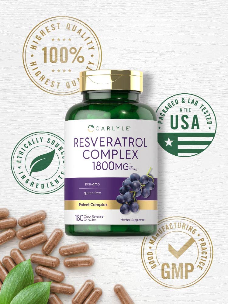 Carlyle Resveratrol pour capsules ready for routine use