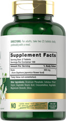 Carlyle Rutin vegetarian formula bottle showing gluten-free and non-GMO features.