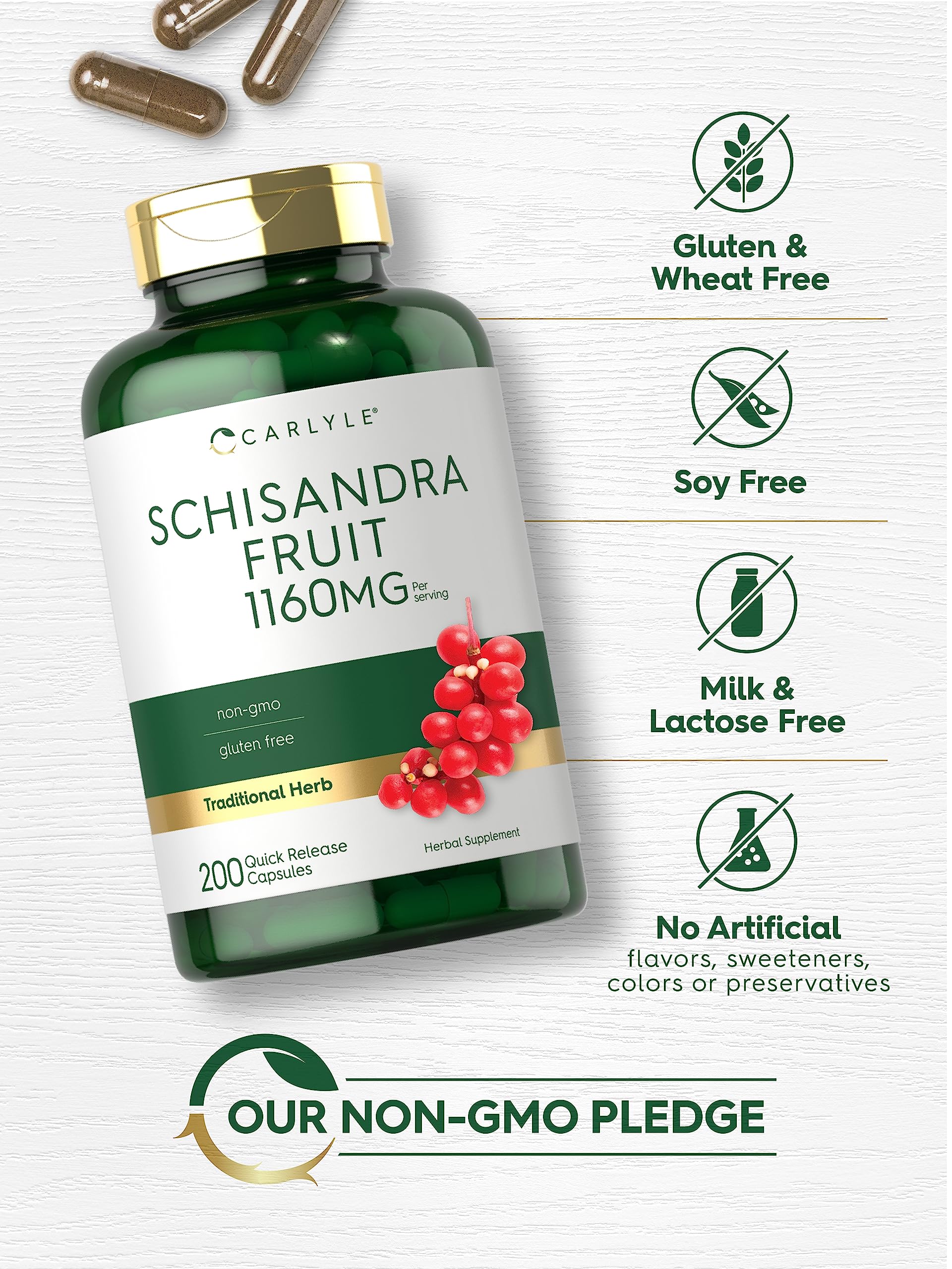 Carlyle Schisandra berries representing berry fruit extract