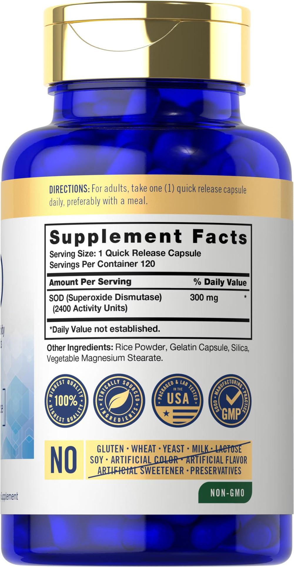 Carlyle S.O.D. capsules close-up showing quick-release design for convenient dosing