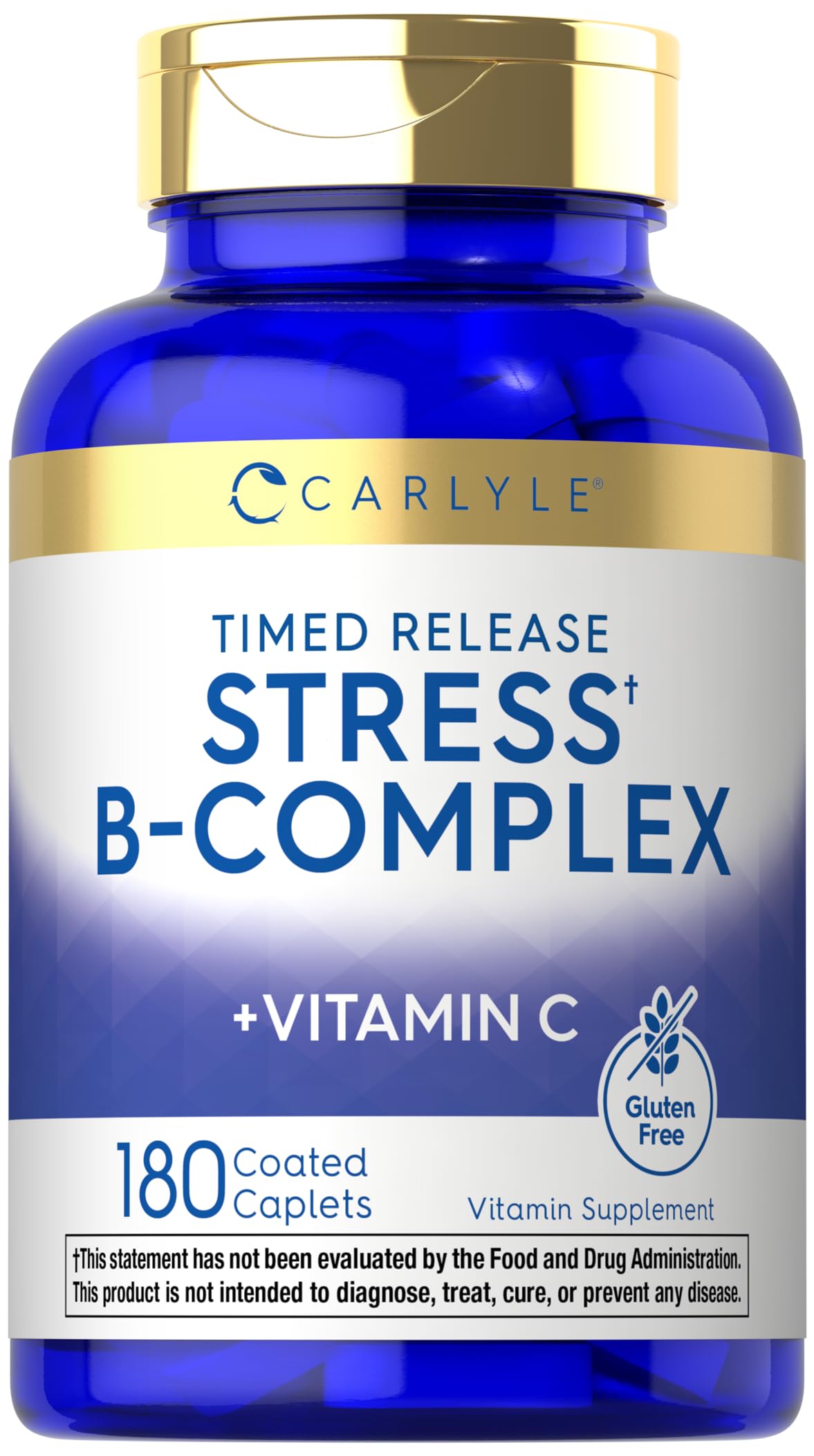 Carlyle Stress B-Complex bottle front view for daily energy support