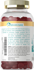 Carlyle gummy closeup highlights texture and strawberry-lemon taste for sensory appeal.