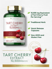 Carlyle Tart Cherry label detail with product information