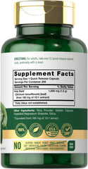 Carlyle Tulsi leaf extract capsules close-up highlighting herbal formula