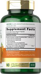 Carlyle Turmeric Curcumin capsules closeup highlighting easy daily intake