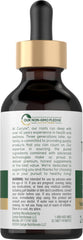 Carlyle Turmeric Ginger Drops amber liquid is smooth to mix with beverages.