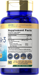 Carlyle Vegan Omega-3 softgel closeup showing smooth, easy-to-swallow capsule.