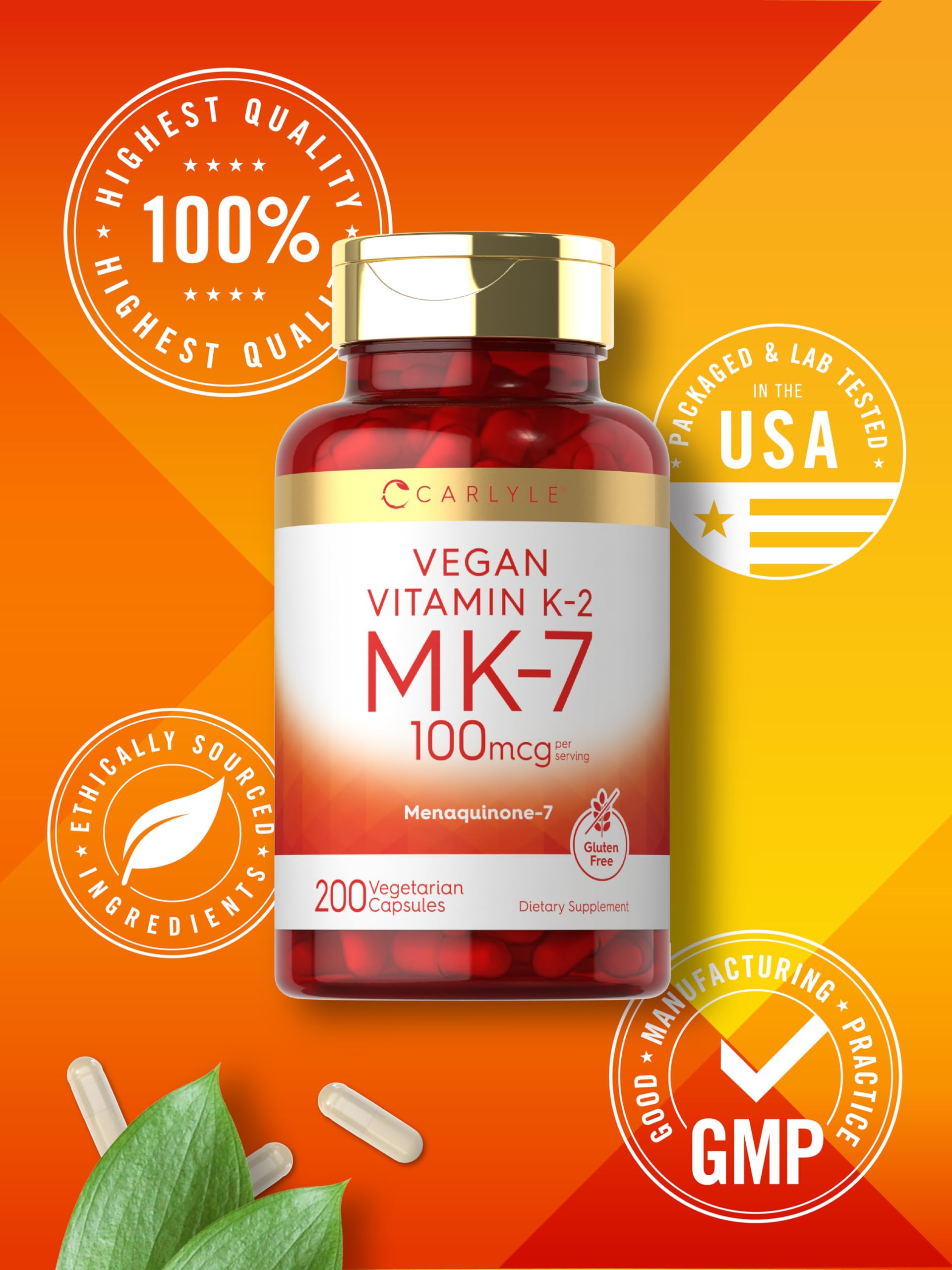 Carlyle vegetarian formula capsules suit plant-based supplement routines.