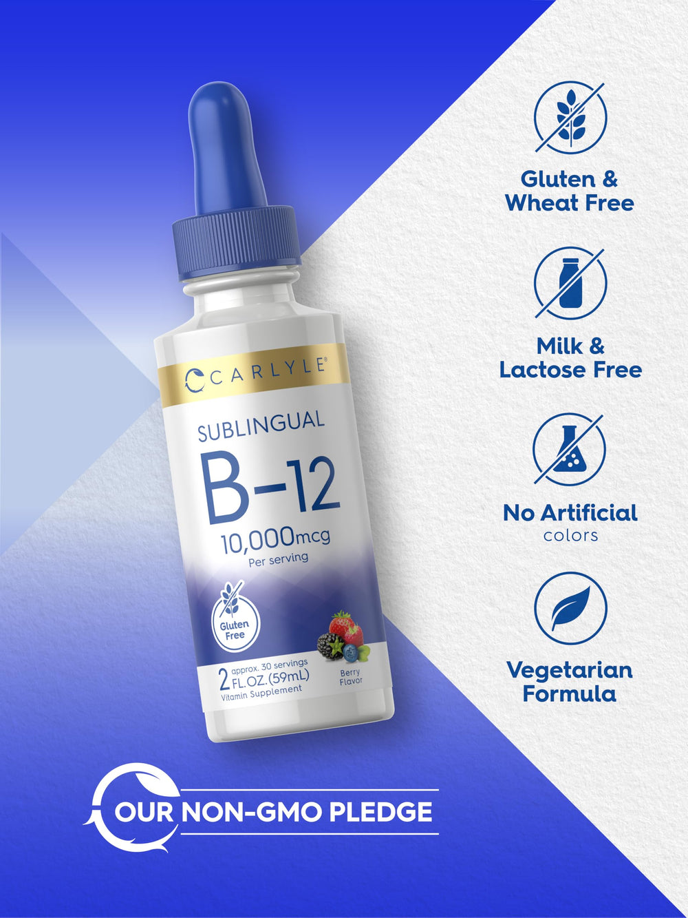 Amber Carlyle bottle with sublingual label, indicating lab-tested quality and trusted ingredients