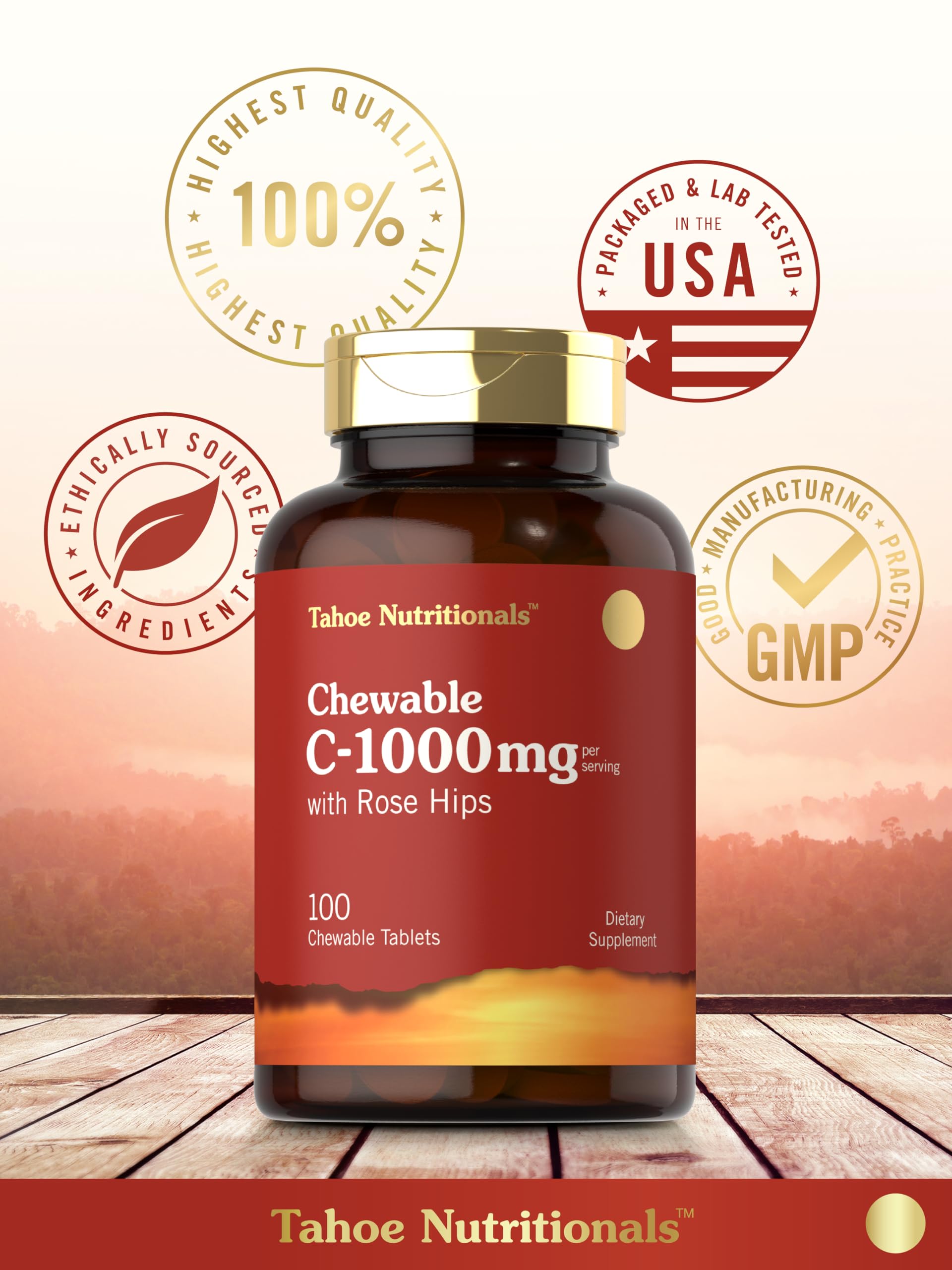 Carlyle Vitamina C Chewables: libre de gluten y sin modificación genética para mayor tranquilidad.