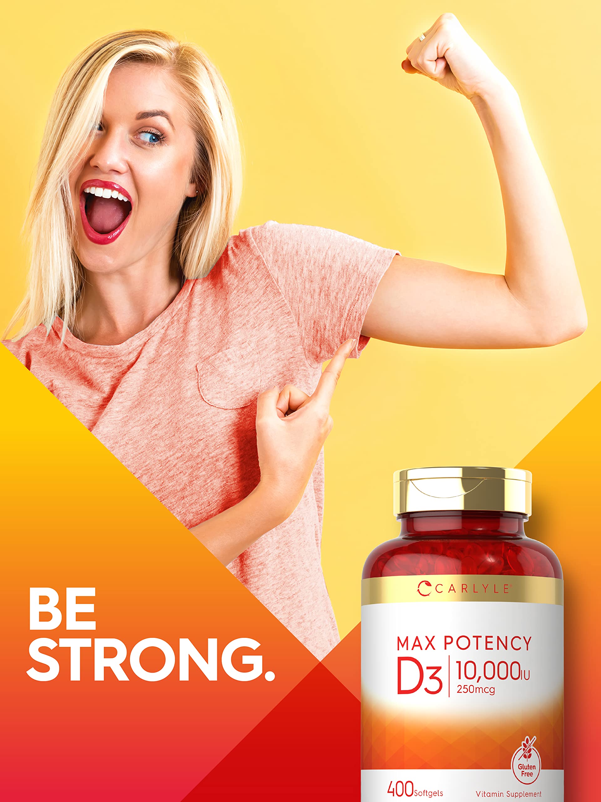 Packaging emphasizes quality with third-party tested Carlyle supplement seal