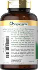 Carlyle Vitamin E 1000 IU label close-up shows mixed tocopherols and quality.