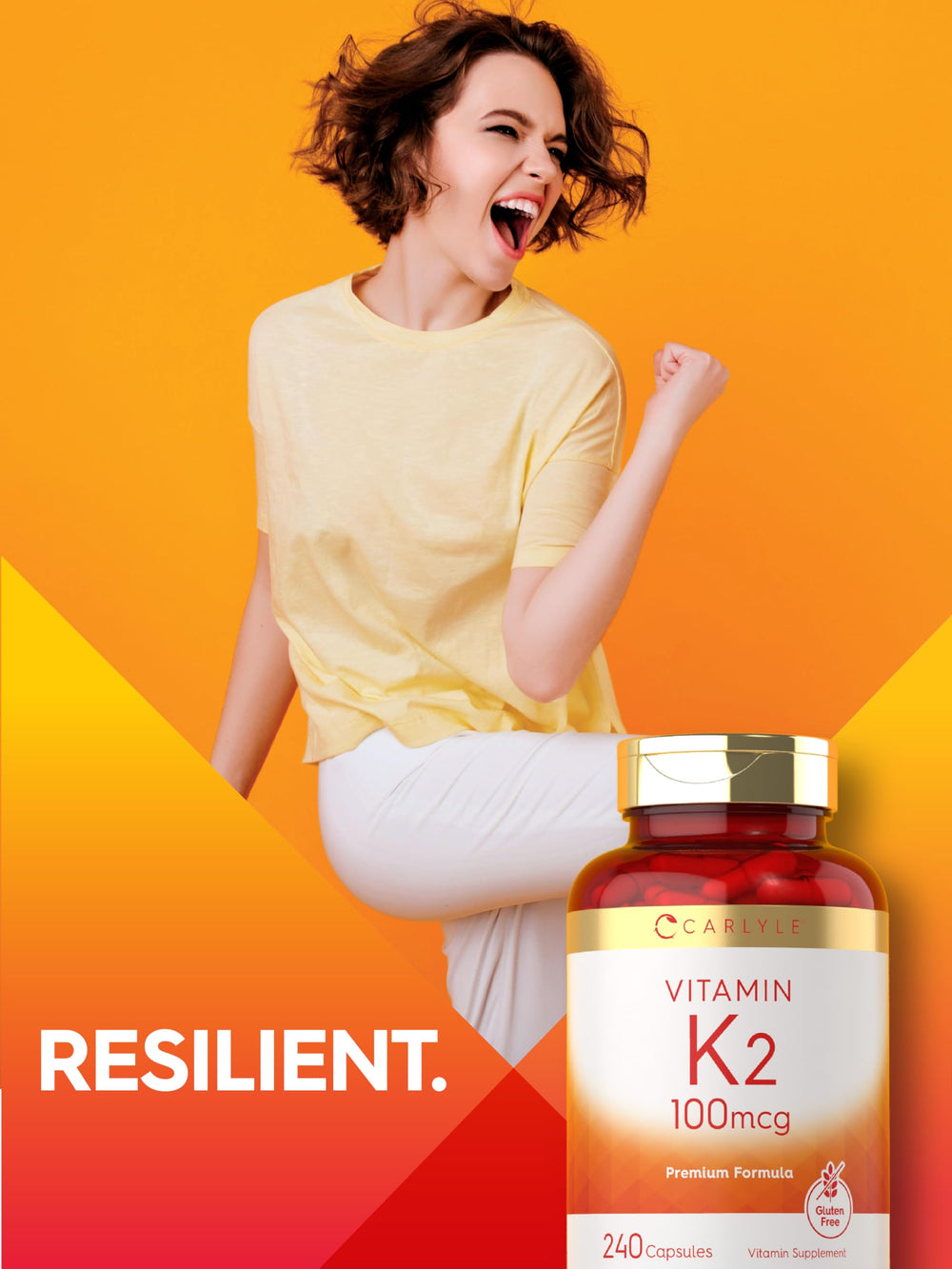 Carlyle Vitamin K2 100 mcg dietary supplement capsule for daily use