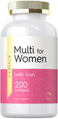 Carlyle Women’s Multivitamin with Iron bottle for daily wellness