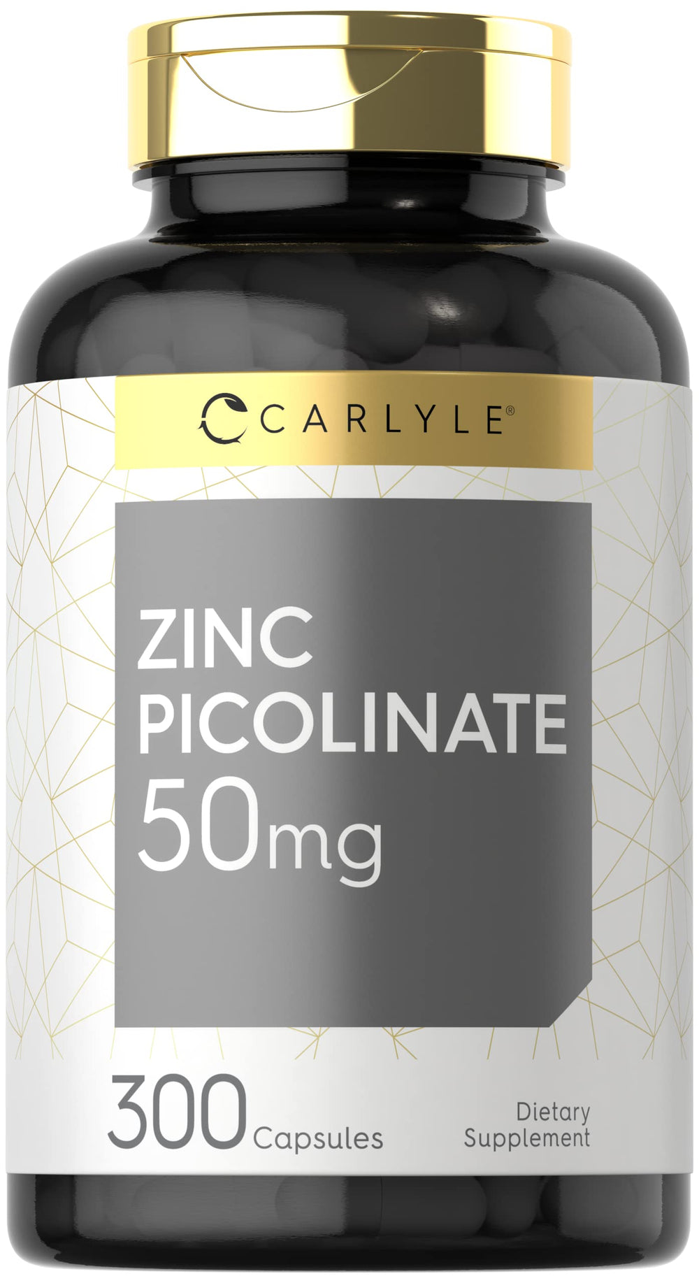 Carlyle Zinc Picolinate 50mg bottle ready for daily supplementation.