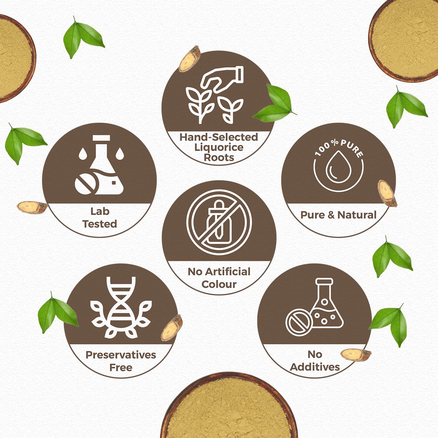 Carmel Organics licorice root powder packaging protects contents during transit.