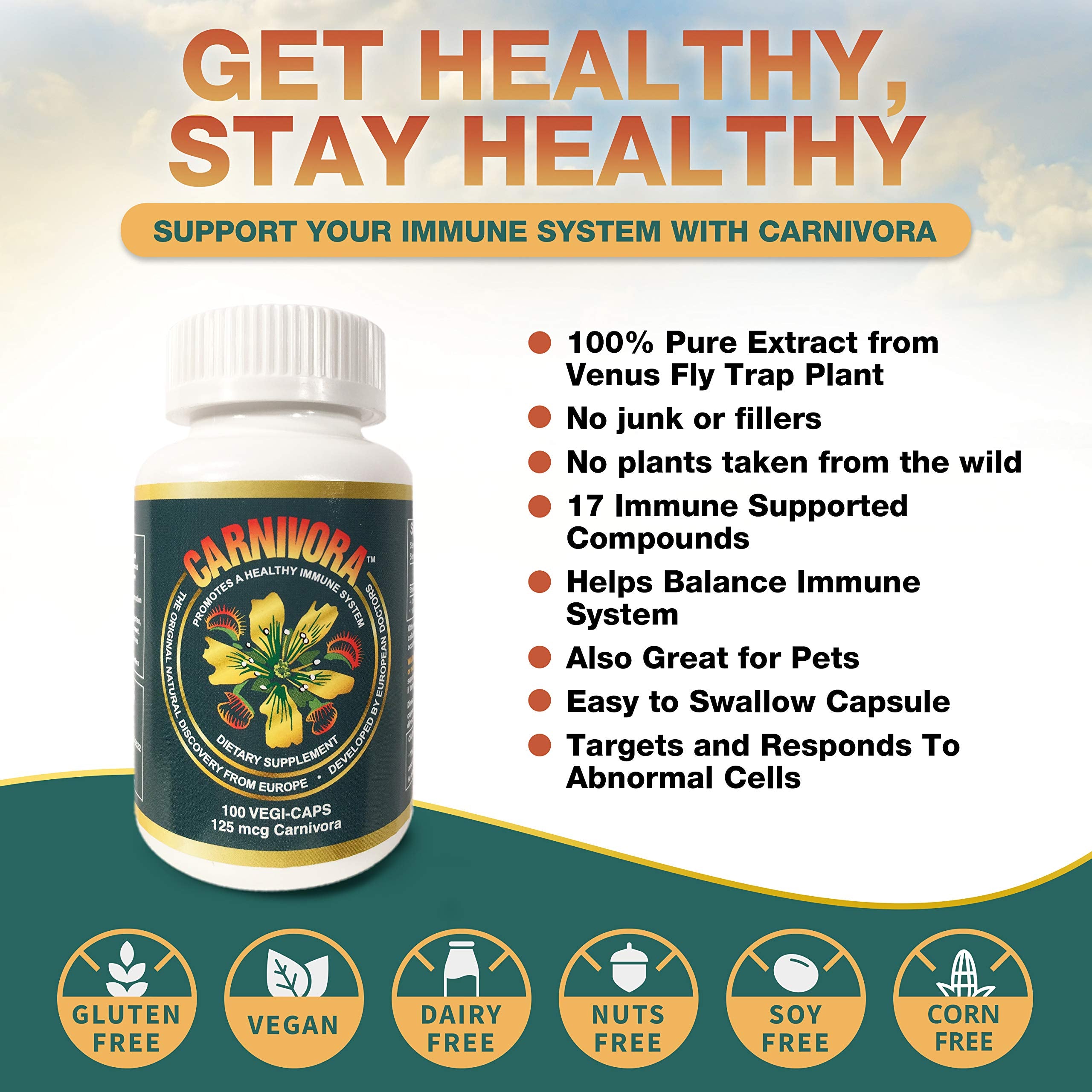 Carnivora Vegi-Caps capsules closeup highlighting vegan capsules and clean ingredients.