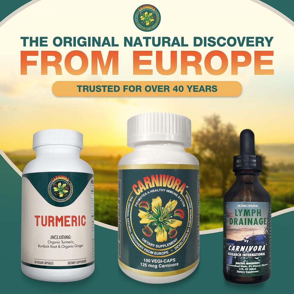 Carnivora Vegi-Caps ingredients panel highlights 17 multi-dimensional nutrients.